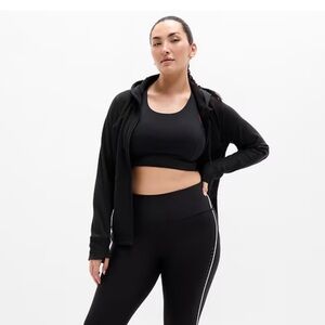 Athleta Black Zip-Up Hoodie